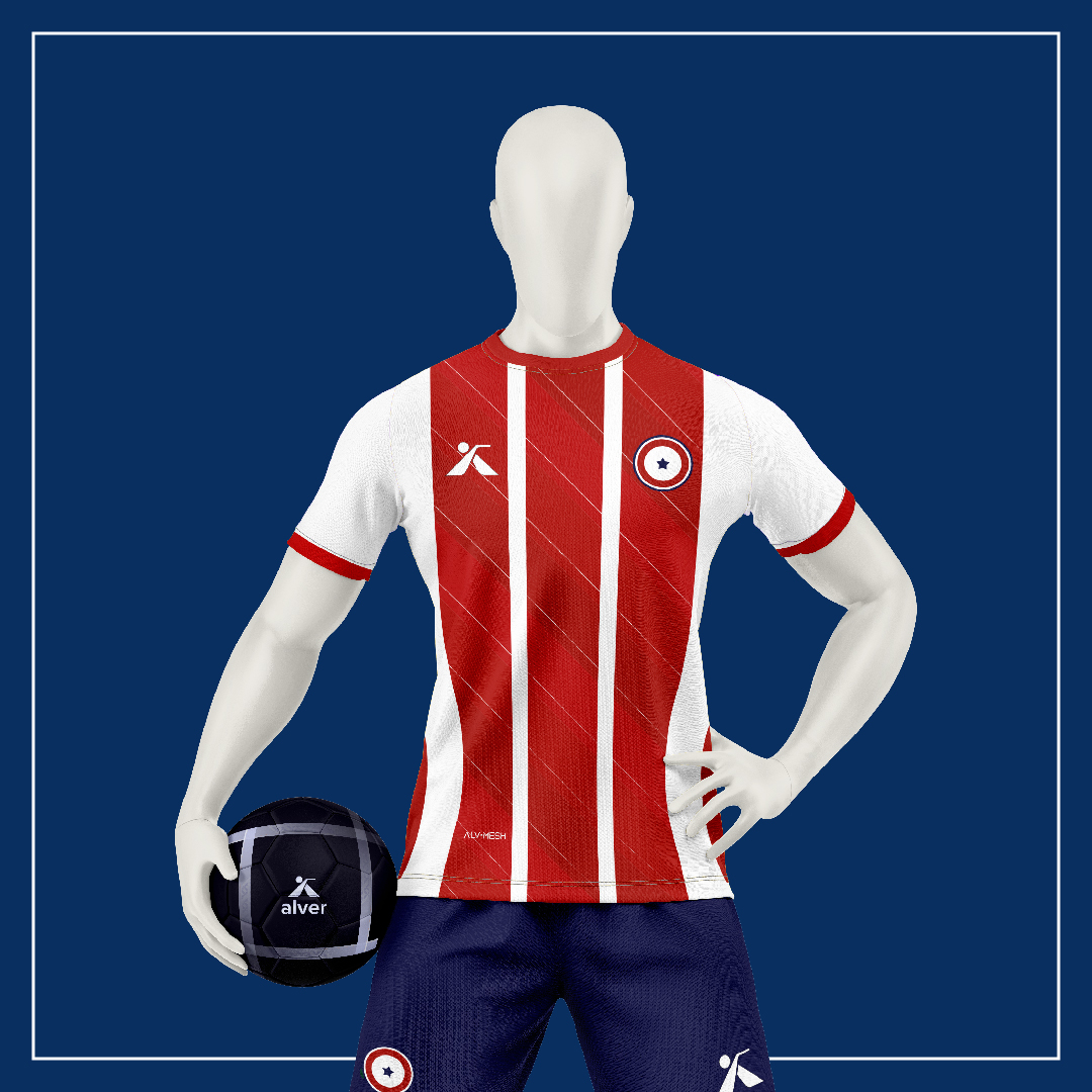 Maillot Alver Rouge/Blanc